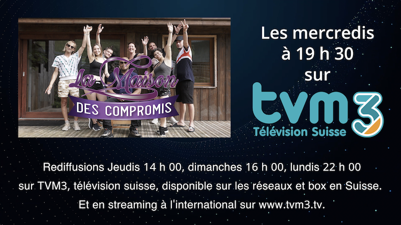 Voici la seconde bande-annonce TV de la télé-réalité La maison des compromis. Elle sera diffusée dès aujourd'hui sur TVM3 et TVM.tv.